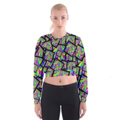 Vibrant Colors Cbdoilprincess 47064993-d0bc-4cda-b403-dc84c3d564a3 Cropped Sweatshirt by CBDOilPrincess1