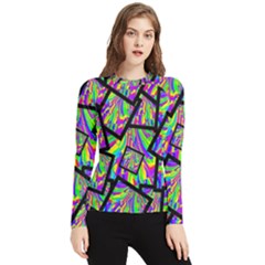 Vibrant Colors Cbdoilprincess 47064993-d0bc-4cda-b403-dc84c3d564a3 Women s Long Sleeve Rash Guard