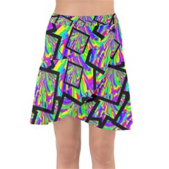 Vibrant Colors Cbdoilprincess 47064993-d0bc-4cda-b403-dc84c3d564a3 Wrap Front Skirt