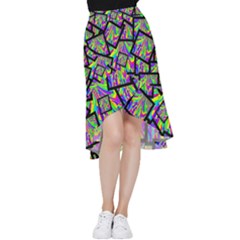 Vibrant Colors Cbdoilprincess 47064993-d0bc-4cda-b403-dc84c3d564a3 Frill Hi Low Chiffon Skirt