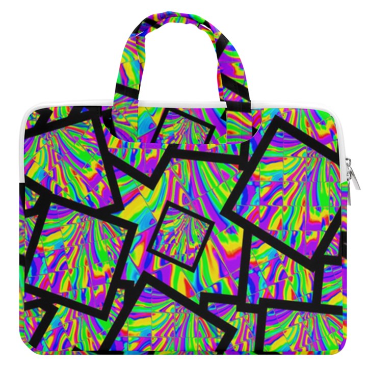 Vibrant Colors CBDOilPrincess 47064993-d0bc-4cda-b403-dc84c3d564a3 MacBook Pro Double Pocket Laptop Bag