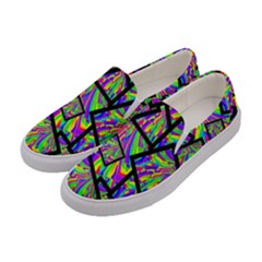 Vibrant Colors Cbdoilprincess 47064993-d0bc-4cda-b403-dc84c3d564a3 Women s Canvas Slip Ons by CBDOilPrincess1