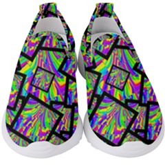 Vibrant Colors Cbdoilprincess 47064993-d0bc-4cda-b403-dc84c3d564a3 Kids  Slip On Sneakers by CBDOilPrincess1