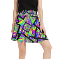 Vibrant Colors Cbdoilprincess 47064993-d0bc-4cda-b403-dc84c3d564a3 Waistband Skirt by CBDOilPrincess1