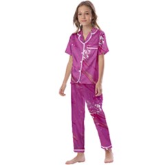 My Pour Cup Painting 1 Cbdoilprincess B85ce3ba-6b55-4b89-b882-d6eeb79129ac Kids  Satin Short Sleeve Pajamas Set