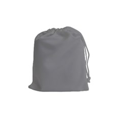 Battleship Grey Drawstring Pouch (medium) by FabChoice