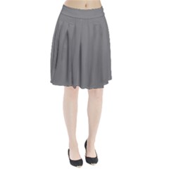 Battleship Grey Pleated Skirt by FabChoice