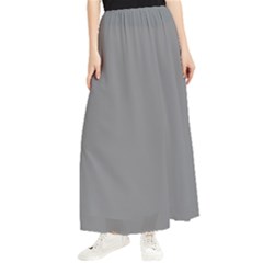 Battleship Grey Maxi Chiffon Skirt