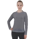 Battleship Grey Women s Pique Long Sleeve Tee View1