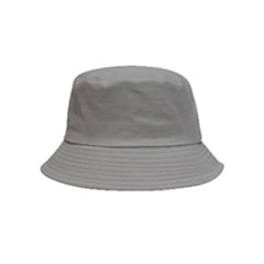 Battleship Grey Inside Out Bucket Hat (kids) by FabChoice