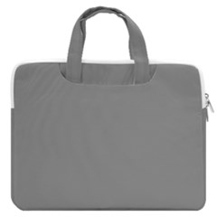 Battleship Grey Macbook Pro Double Pocket Laptop Bag (large)