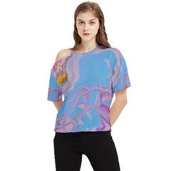 My Pour Cup Painting 7 0 Cbdoilprincess  C149feb1-a8f0-4fc5-9cab-9aea5d60a71c One Shoulder Cut Out Tee by CBDOilPrincess1