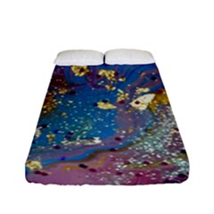 My Pour Cup Painting 7 1 Cbdoilprincess   Df5b0c77-5a26-49cd-826f-75cf5d9c0a00 Fitted Sheet (full/ Double Size) by CBDOilPrincess1