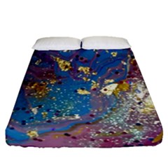 My Pour Cup Painting 7 1 Cbdoilprincess   Df5b0c77-5a26-49cd-826f-75cf5d9c0a00 Fitted Sheet (queen Size) by CBDOilPrincess1