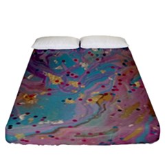 My Pour Cup Painting 7 2 Cbdoilprincess    3e784cd8-e6d8-4a8a-b63e-e3fb6a978394 Fitted Sheet (california King Size) by CBDOilPrincess1