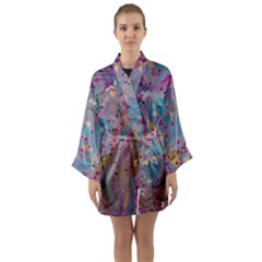 My Pour Cup Painting 7 2 Cbdoilprincess    3e784cd8-e6d8-4a8a-b63e-e3fb6a978394 Long Sleeve Satin Kimono by CBDOilPrincess1