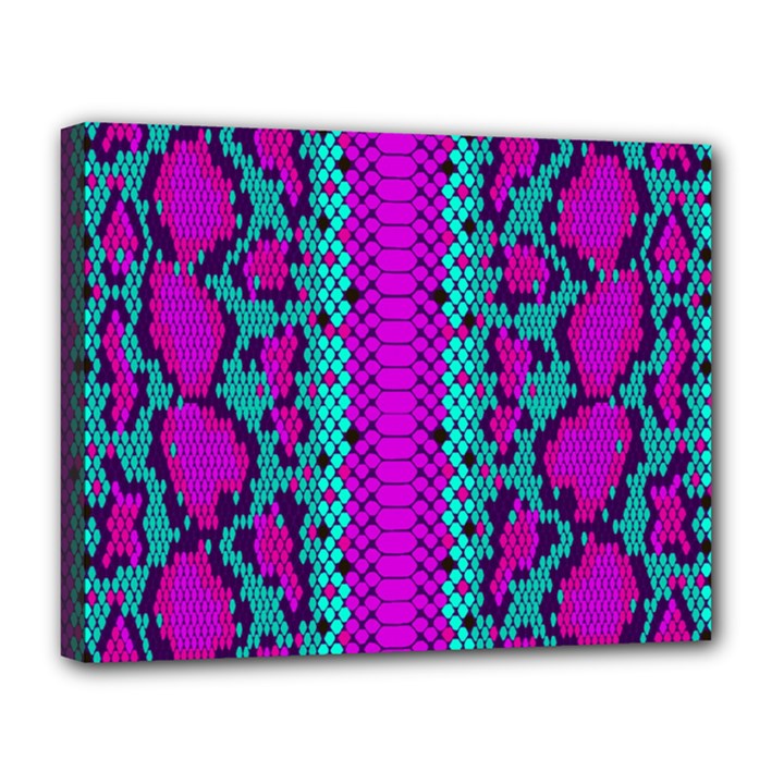 Snake Print CBDOilPrincess 4be14ba2-4032-43e6-a099-7f7e7f0d7362 Canvas 14  x 11  (Stretched)