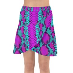 Snake Print Cbdoilprincess 4be14ba2-4032-43e6-a099-7f7e7f0d7362 Wrap Front Skirt by CBDOilPrincess1