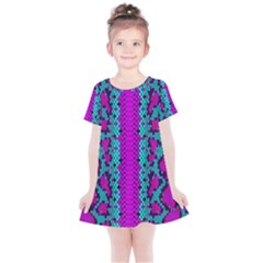 Snake Print Cbdoilprincess 4be14ba2-4032-43e6-a099-7f7e7f0d7362 Kids  Simple Cotton Dress by CBDOilPrincess1