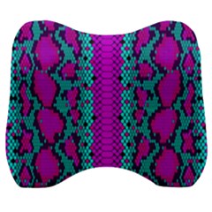 Snake Print Cbdoilprincess 4be14ba2-4032-43e6-a099-7f7e7f0d7362 Velour Head Support Cushion by CBDOilPrincess1