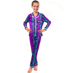 Snake Print Cbdoilprincess 4be14ba2-4032-43e6-a099-7f7e7f0d7362 Kid s Satin Long Sleeve Pajamas Set