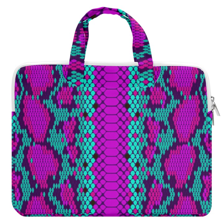 Snake Print CBDOilPrincess 4be14ba2-4032-43e6-a099-7f7e7f0d7362 MacBook Pro Double Pocket Laptop Bag