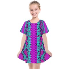 Snake Print Cbdoilprincess 4be14ba2-4032-43e6-a099-7f7e7f0d7362 Kids  Smock Dress by CBDOilPrincess1