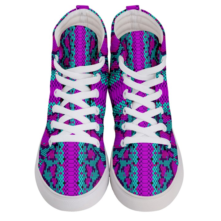 Snake Print CBDOilPrincess 4be14ba2-4032-43e6-a099-7f7e7f0d7362 Men s Hi-Top Skate Sneakers