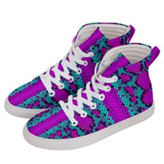 Snake Print Cbdoilprincess 4be14ba2-4032-43e6-a099-7f7e7f0d7362 Women s Hi-top Skate Sneakers by CBDOilPrincess1