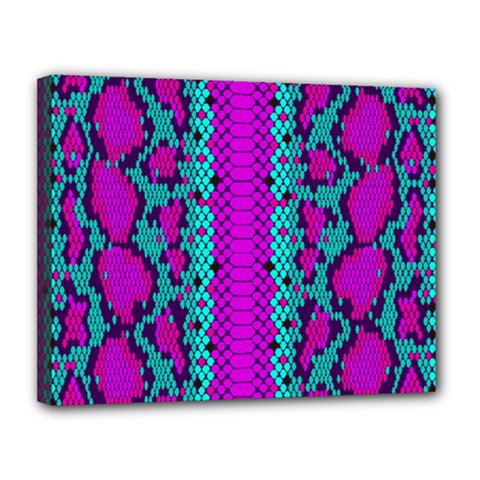 Snake Print Cbdoilprincess 4be14ba2-4032-43e6-a099-7f7e7f0d7362 Canvas 14  X 11  (stretched) by CBDOilPrincess1