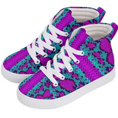 Snake Print Cbdoilprincess 4be14ba2-4032-43e6-a099-7f7e7f0d7362 Kids  Hi-top Skate Sneakers by CBDOilPrincess1