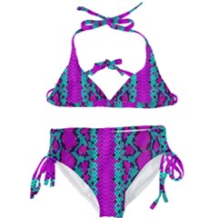 Snake Print Cbdoilprincess 4be14ba2-4032-43e6-a099-7f7e7f0d7362 Kids  Classic Bikini Set by CBDOilPrincess1