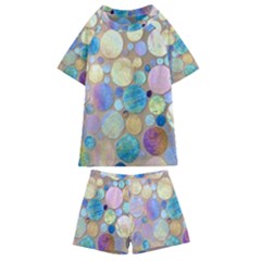 Tiles Cbdoilprincess Eb49aa06-f1b9-412e-836d-30c28dd8f7d9 Kids  Swim Tee And Shorts Set