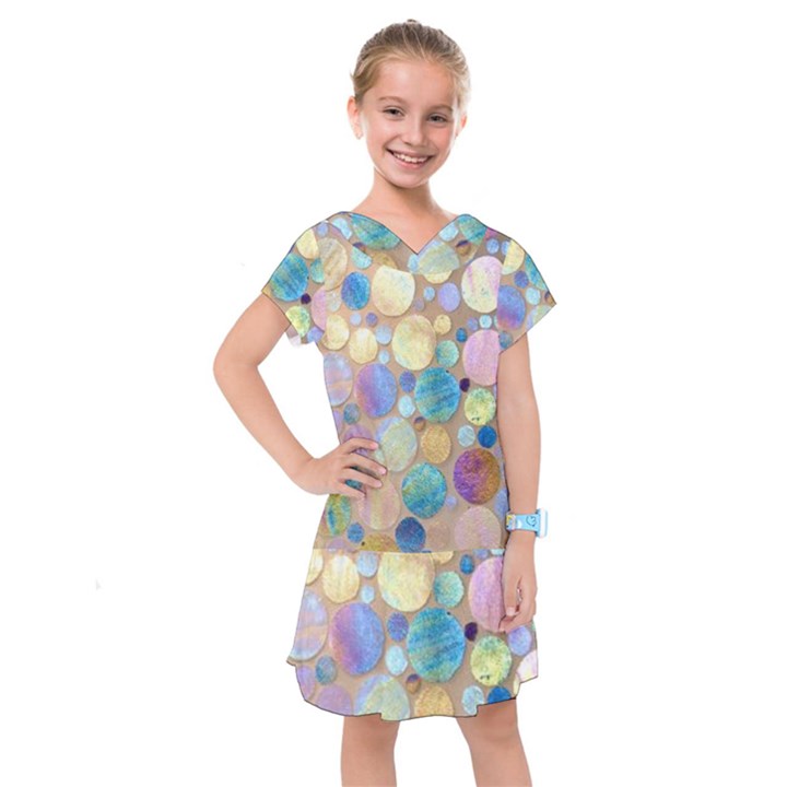 Tiles CBDOilPrincess Eb49aa06-f1b9-412e-836d-30c28dd8f7d9 Kids  Drop Waist Dress