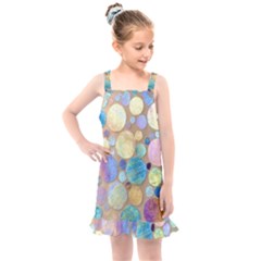 Tiles Cbdoilprincess Eb49aa06-f1b9-412e-836d-30c28dd8f7d9 Kids  Overall Dress by CBDOilPrincess1