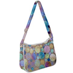 Tiles Cbdoilprincess Eb49aa06-f1b9-412e-836d-30c28dd8f7d9 Zip Up Shoulder Bag by CBDOilPrincess1