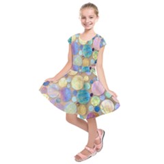 Tiles Cbdoilprincess Eb49aa06-f1b9-412e-836d-30c28dd8f7d9 Kids  Short Sleeve Dress