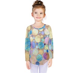 Tiles Cbdoilprincess Eb49aa06-f1b9-412e-836d-30c28dd8f7d9 Kids  Long Sleeve Tee