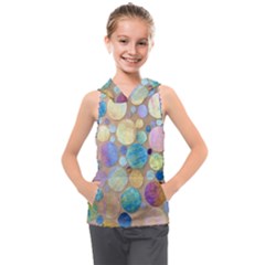 Tiles Cbdoilprincess Eb49aa06-f1b9-412e-836d-30c28dd8f7d9 Kids  Sleeveless Hoodie