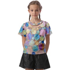 Tiles Cbdoilprincess Eb49aa06-f1b9-412e-836d-30c28dd8f7d9 Kids  Front Cut Tee