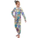 Tiles CBDOilPrincess Eb49aa06-f1b9-412e-836d-30c28dd8f7d9 Kids  Long Sleeve Set  View1