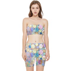 Tiles Cbdoilprincess Eb49aa06-f1b9-412e-836d-30c28dd8f7d9 Stretch Shorts And Tube Top Set