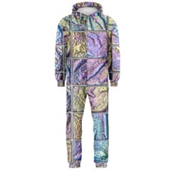 Tiles Cbdoilprincess 9bce4aa2-e68c-4f2b-9a83-c8e38fcd4516 Hooded Jumpsuit (men) 