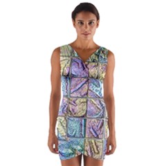 Tiles Cbdoilprincess 9bce4aa2-e68c-4f2b-9a83-c8e38fcd4516 Wrap Front Bodycon Dress by CBDOilPrincess1