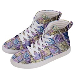 Tiles Cbdoilprincess 9bce4aa2-e68c-4f2b-9a83-c8e38fcd4516 Women s Hi-top Skate Sneakers by CBDOilPrincess1