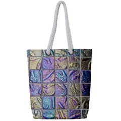 Tiles Cbdoilprincess 9bce4aa2-e68c-4f2b-9a83-c8e38fcd4516 Full Print Rope Handle Tote (small) by CBDOilPrincess1