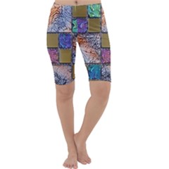 Tiles Cbdoilprincess 4c3ec21c-5cb9-4df3-975d-d1bfcef57dda Cropped Leggings  by CBDOilPrincess1