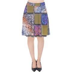 Tiles Cbdoilprincess 4c3ec21c-5cb9-4df3-975d-d1bfcef57dda Velvet High Waist Skirt