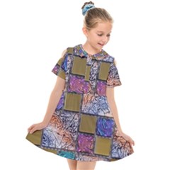 Tiles Cbdoilprincess 4c3ec21c-5cb9-4df3-975d-d1bfcef57dda Kids  Short Sleeve Shirt Dress by CBDOilPrincess1