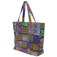 Tiles Cbdoilprincess 4c3ec21c-5cb9-4df3-975d-d1bfcef57dda Zip Up Canvas Bag by CBDOilPrincess1